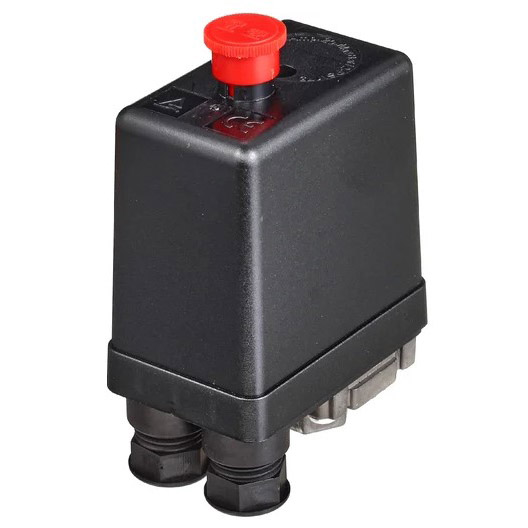 rele220 Releu de presiune 220V pentru compresor — G 1/4″ F × 1 ieșire, fără supapă de descărcare - imagine 1