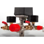 Реле давления 200V — 1/4″ F x 1 с редуктором, с манометрами, предохранительным клапаном и 2 краниками — изображение 4