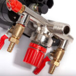 Реле давления 200V — 1/4″ F x 1 с редуктором, с манометрами, предохранительным клапаном и 2 краниками — изображение 3