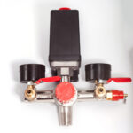 Реле давления 200V — 1/4″ F x 1 с редуктором, с манометрами, предохранительным клапаном и 2 краниками — изображение 5