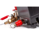 Реле давления 200V — 1/4″ F x 4 с редуктором, с манометрами, предохранительным клапаном и 2 краниками — изображение 5