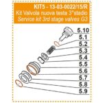 Сервисный комплект клапанов 3-й ступени Coltri G3 (13-03-0022-15/R) — изображение 4