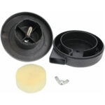 Воздушный фильтр для компрессора в сборе, пластиковый (Dнар. - 90 мм, резьба - 1/2" (20 мм)) — изображение 2