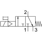 Пневматический распределитель 3V210-08-DC24V — изображение 2