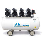 Безмасляный бесшумный компрессор MZB-550H-90: Четырехмоторная мощь и стерильный воздух